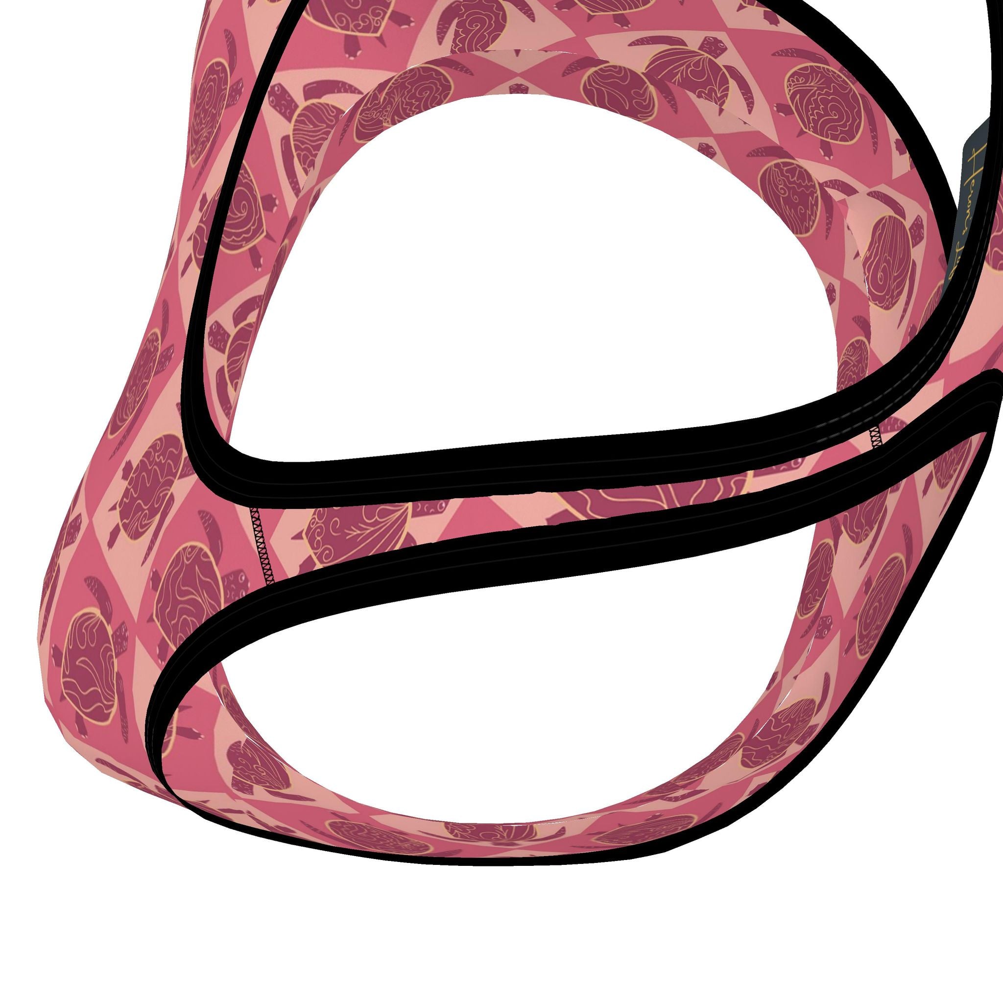 Women's Low Impact Sports Bra — Topo Turtles Rosé Tide