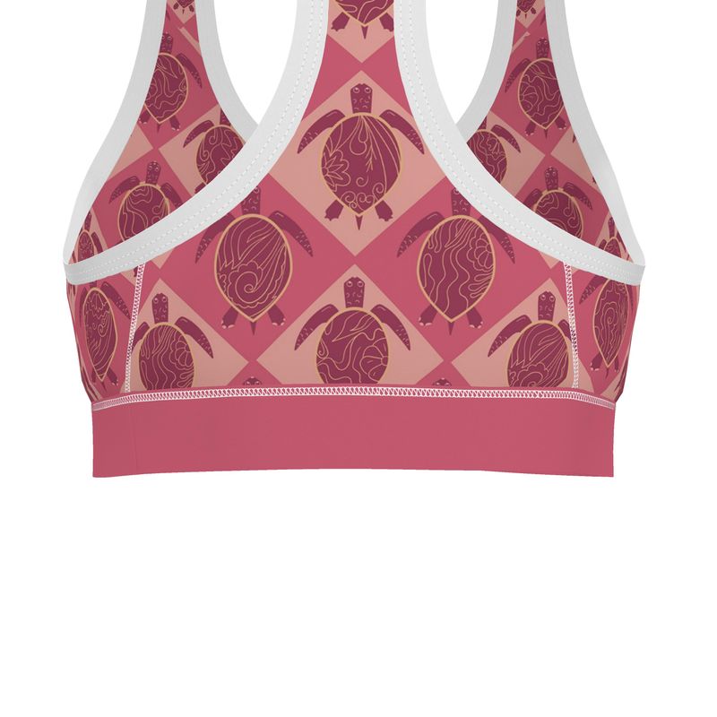 Topo Turtles Rosé Tide Women's Low Impact Sports Bra