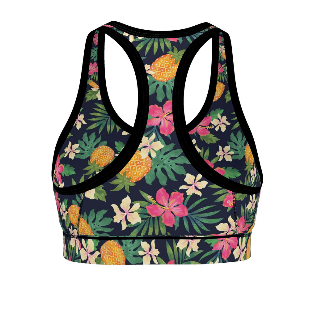 Women's Low Impact Sports Bra — Pineapple Paradise