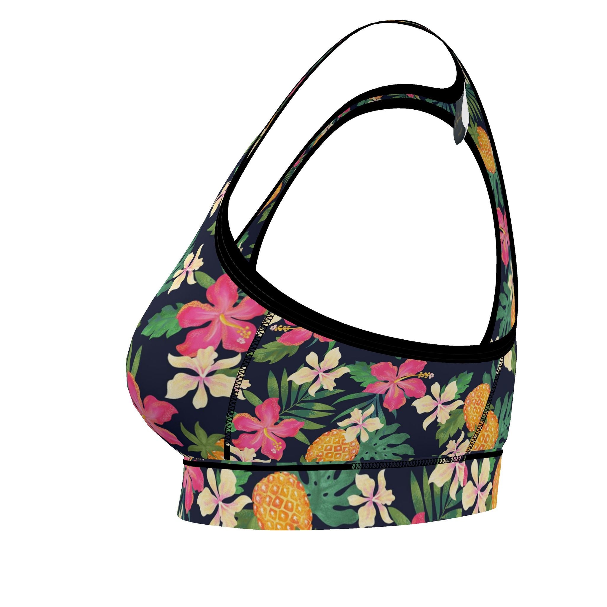 Women's Low Impact Sports Bra — Pineapple Paradise