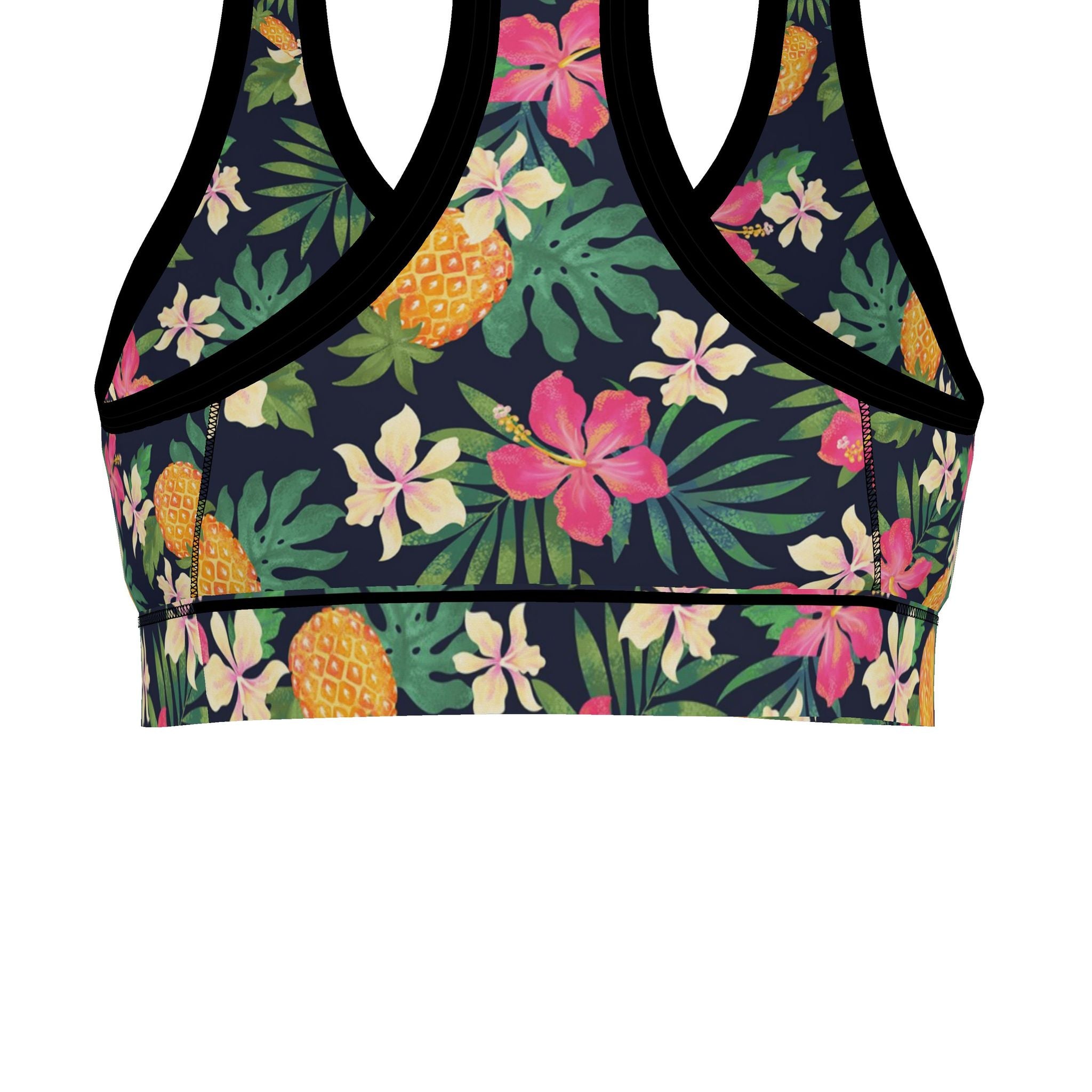 Women's Low Impact Sports Bra — Pineapple Paradise