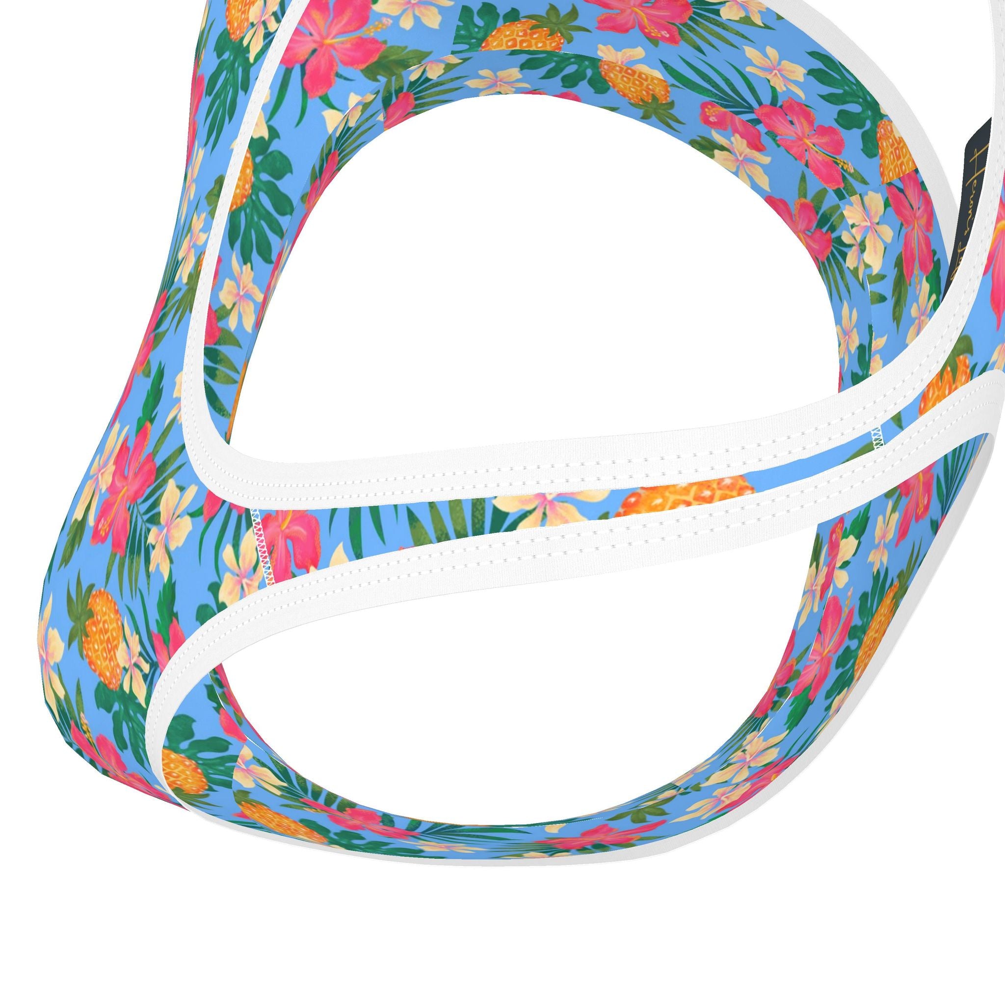 Women's Low Impact Sports Bra — Pineapple Paradise Island Breeze