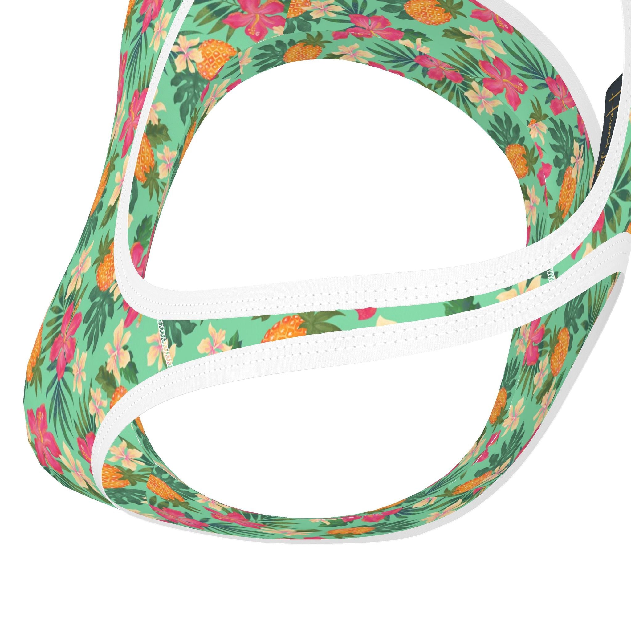 Women's Low Impact Sports Bra — Pineapple Paradise Aloe Mist