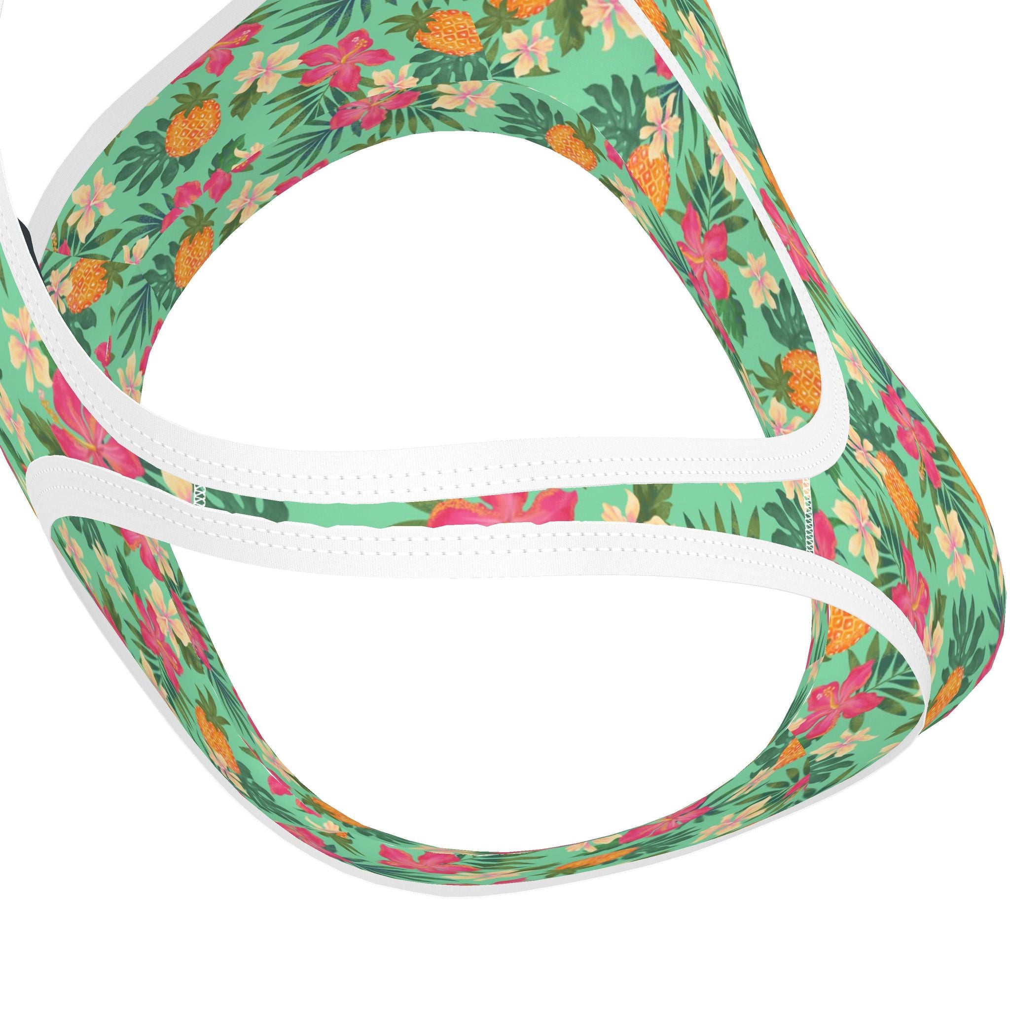 Women's Low Impact Sports Bra — Pineapple Paradise Aloe Mist