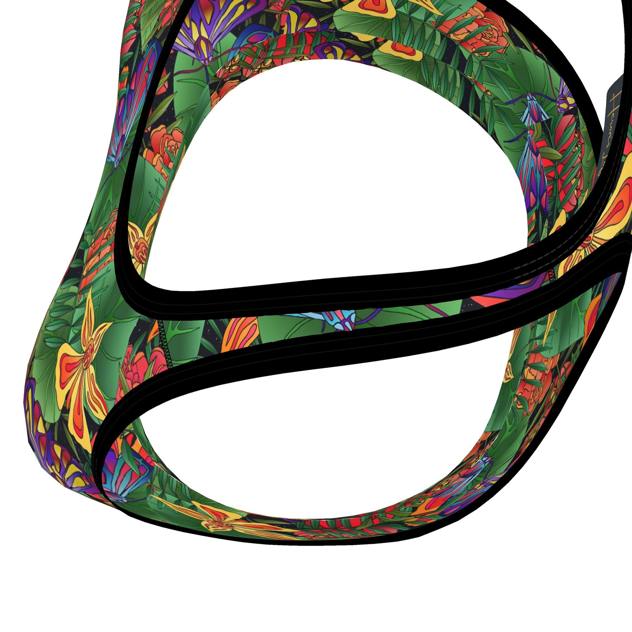 Women's Low Impact Sports Bra — Jungle Flower