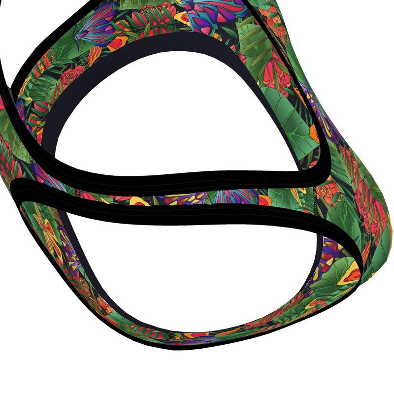 Jungle Flower Women's Low Impact Sports Bra