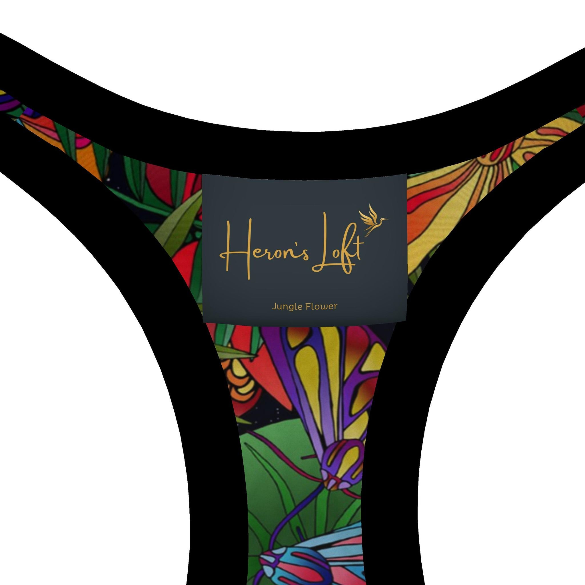 Women's Low Impact Sports Bra — Jungle Flower