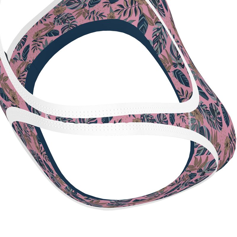 Midnight Monstera Women's Low Impact Sports Bra