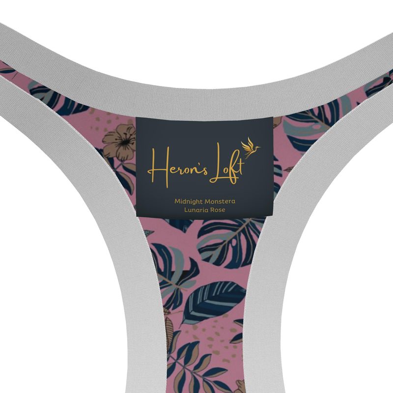 Midnight Monstera Women's Low Impact Sports Bra