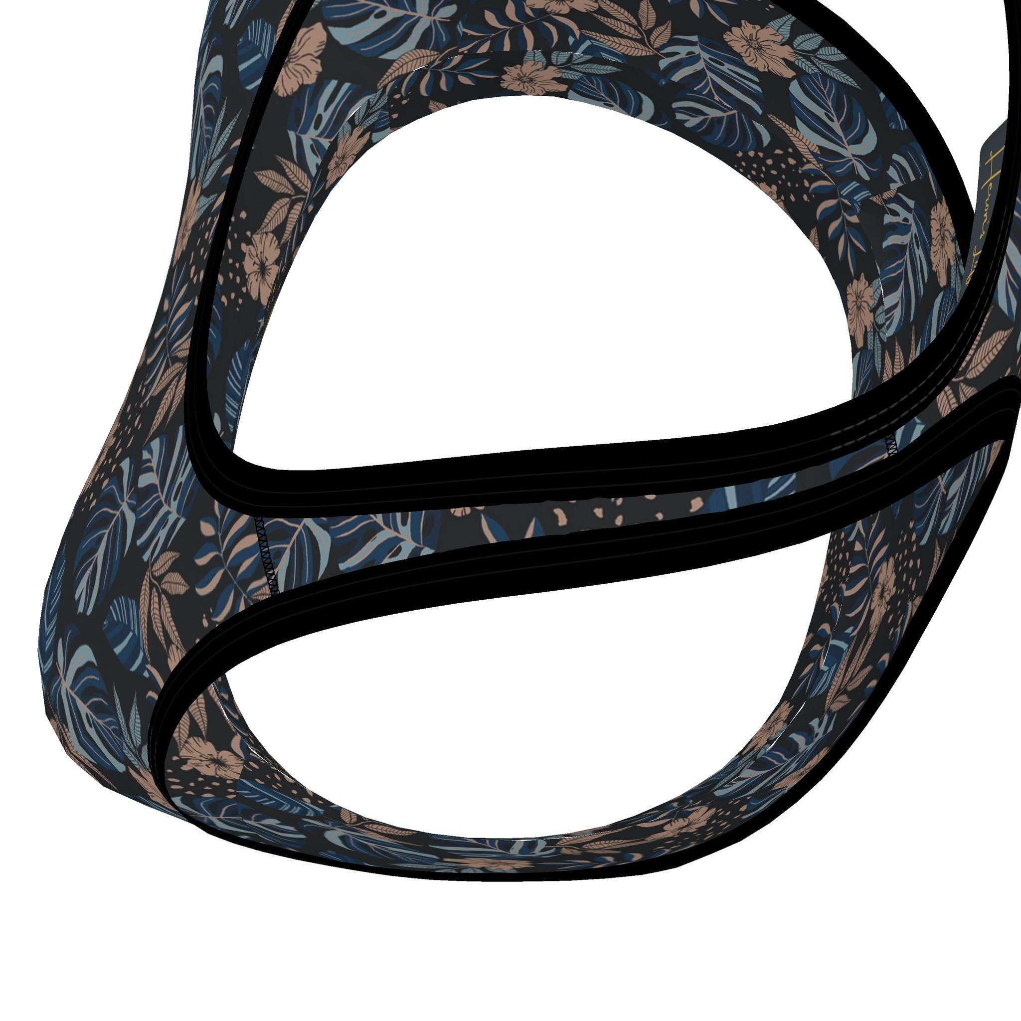 Women's Low Impact Sports Bra — Midnight Monstera