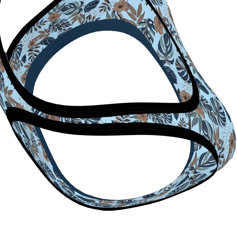 Midnight Monstera Women's Low Impact Sports Bra