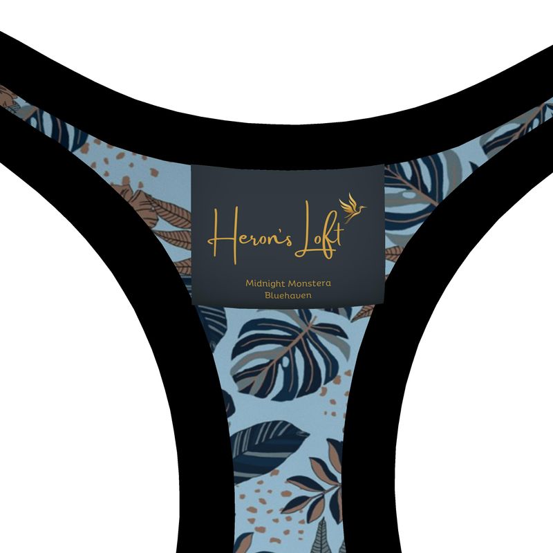 Midnight Monstera Women's Low Impact Sports Bra
