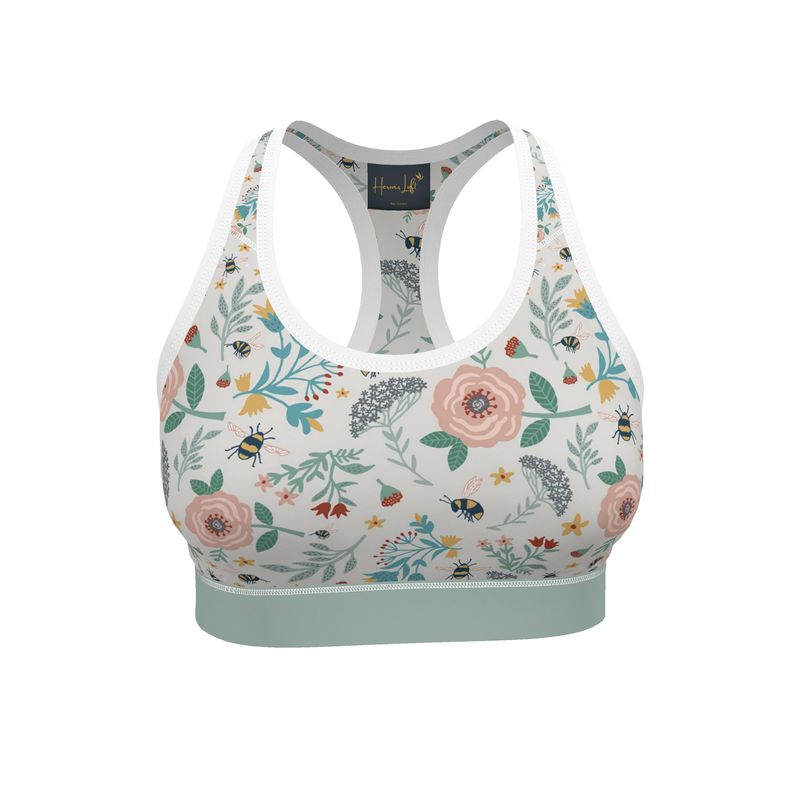 Bee Garden Women's Low Impact Sports Bra