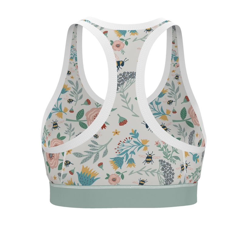 Bee Garden Women's Low Impact Sports Bra