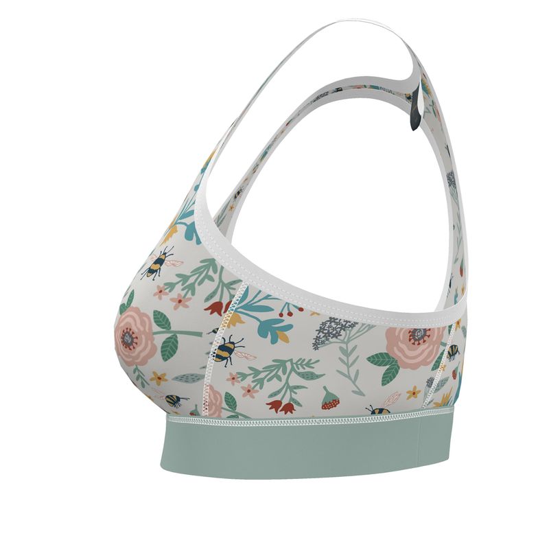 Bee Garden Women's Low Impact Sports Bra
