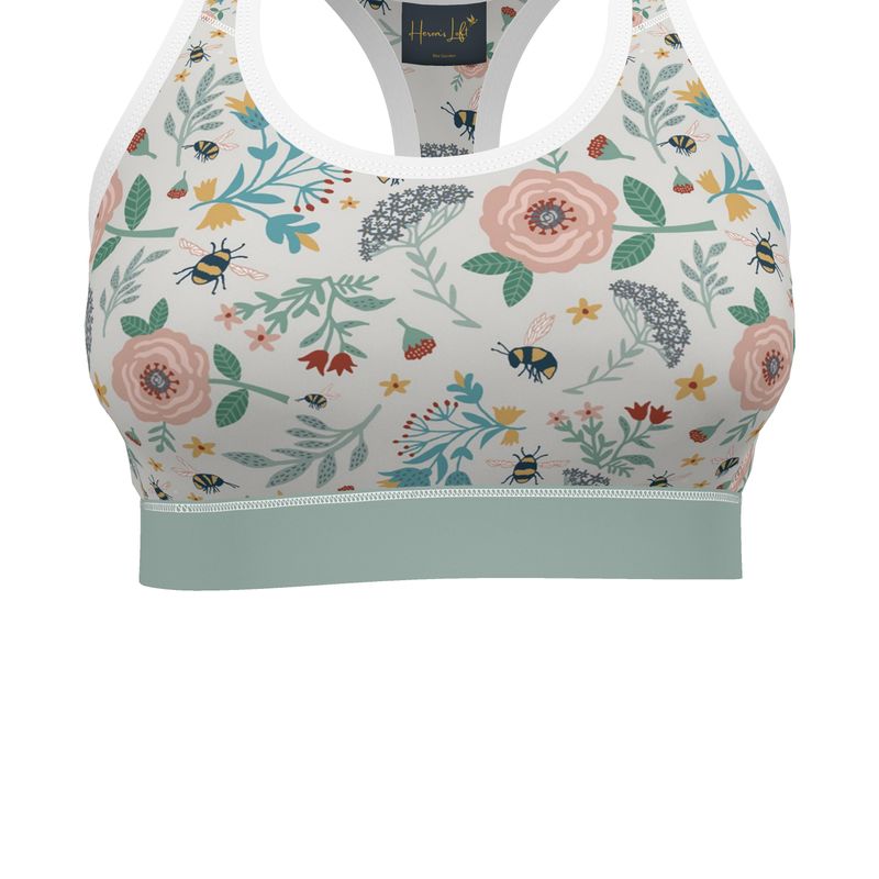 Bee Garden Women's Low Impact Sports Bra