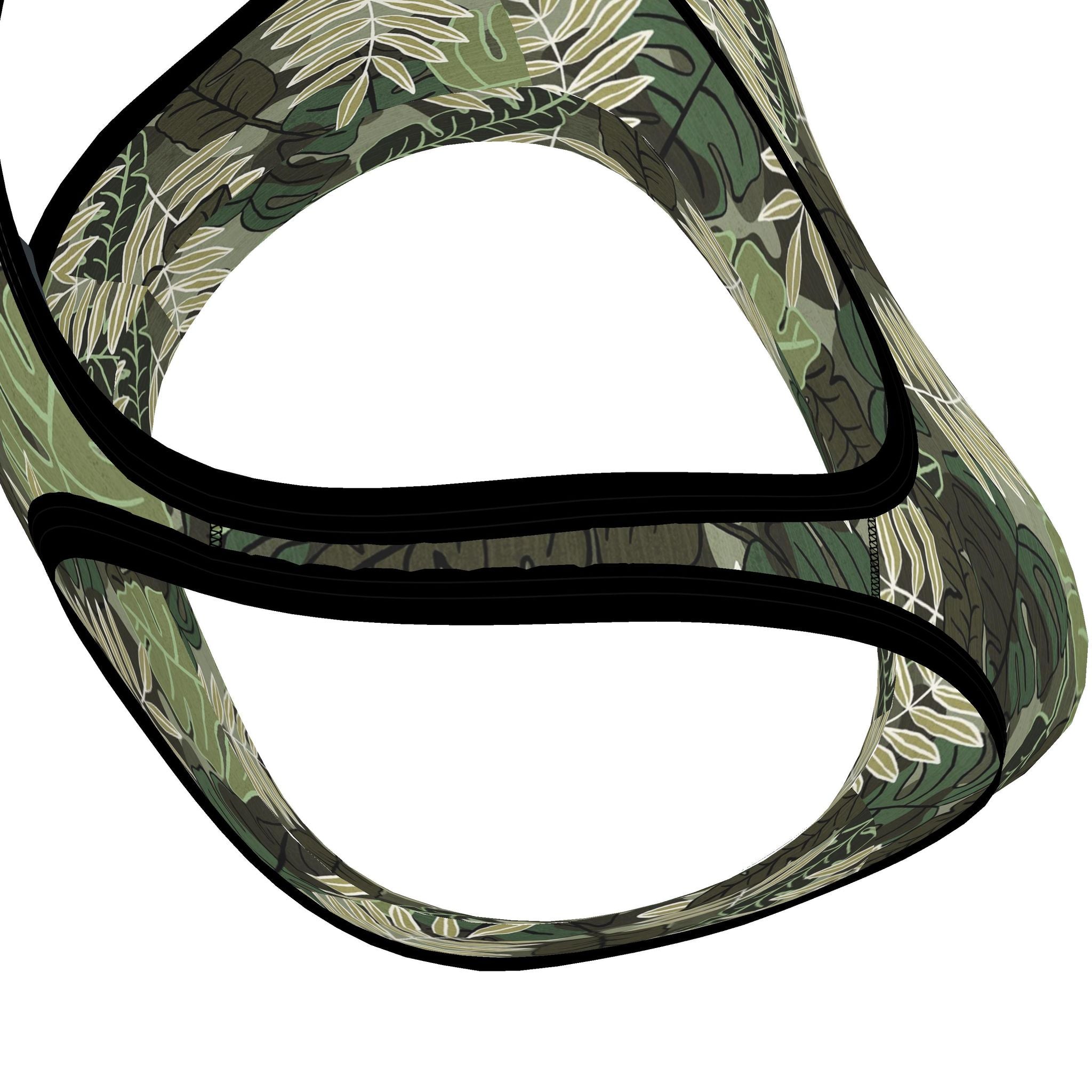 Women's Low Impact Sports Bra — Camo Leaves