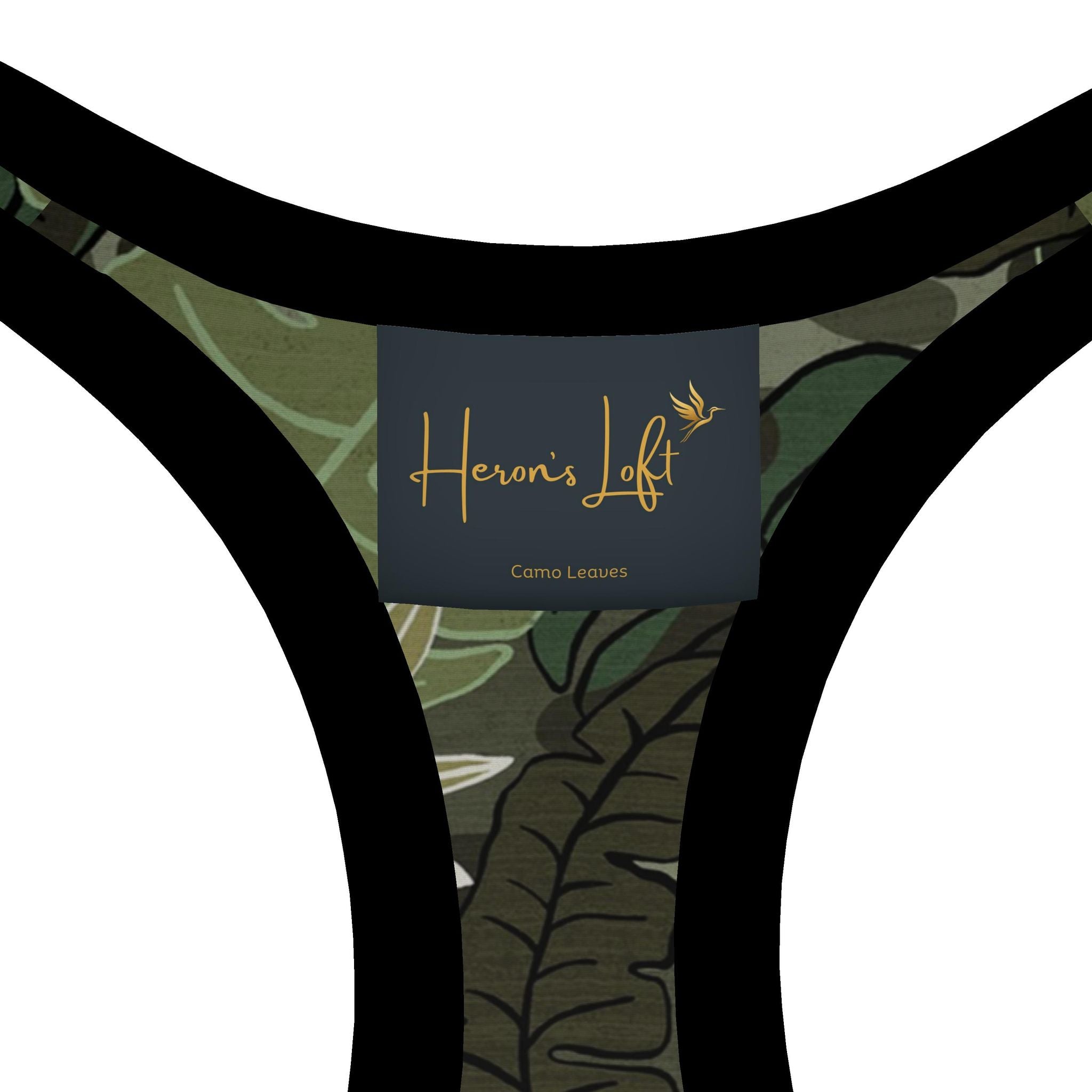 Women's Low Impact Sports Bra — Camo Leaves