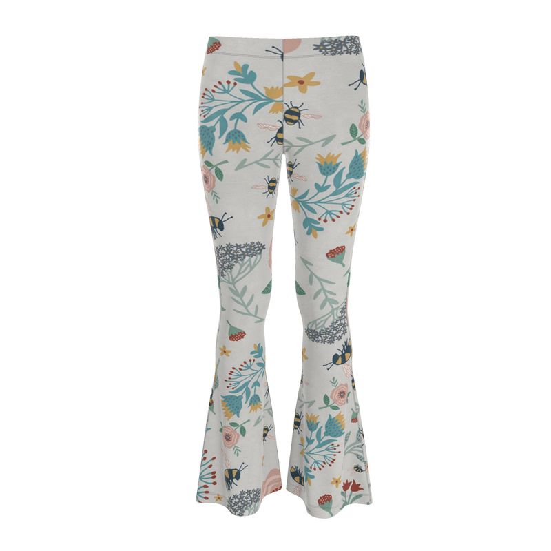 Women's High-Waisted Flared Leggings — Bee Garden