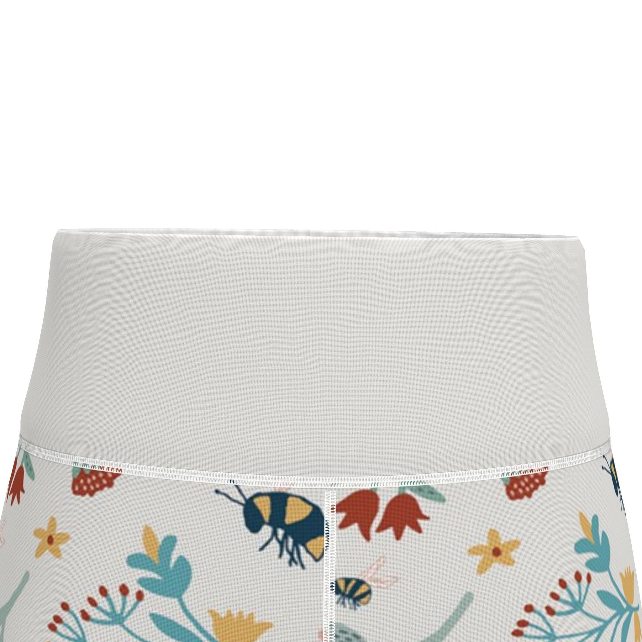 Bee Garden Women’s High-Waist Performance Leggings — Capri