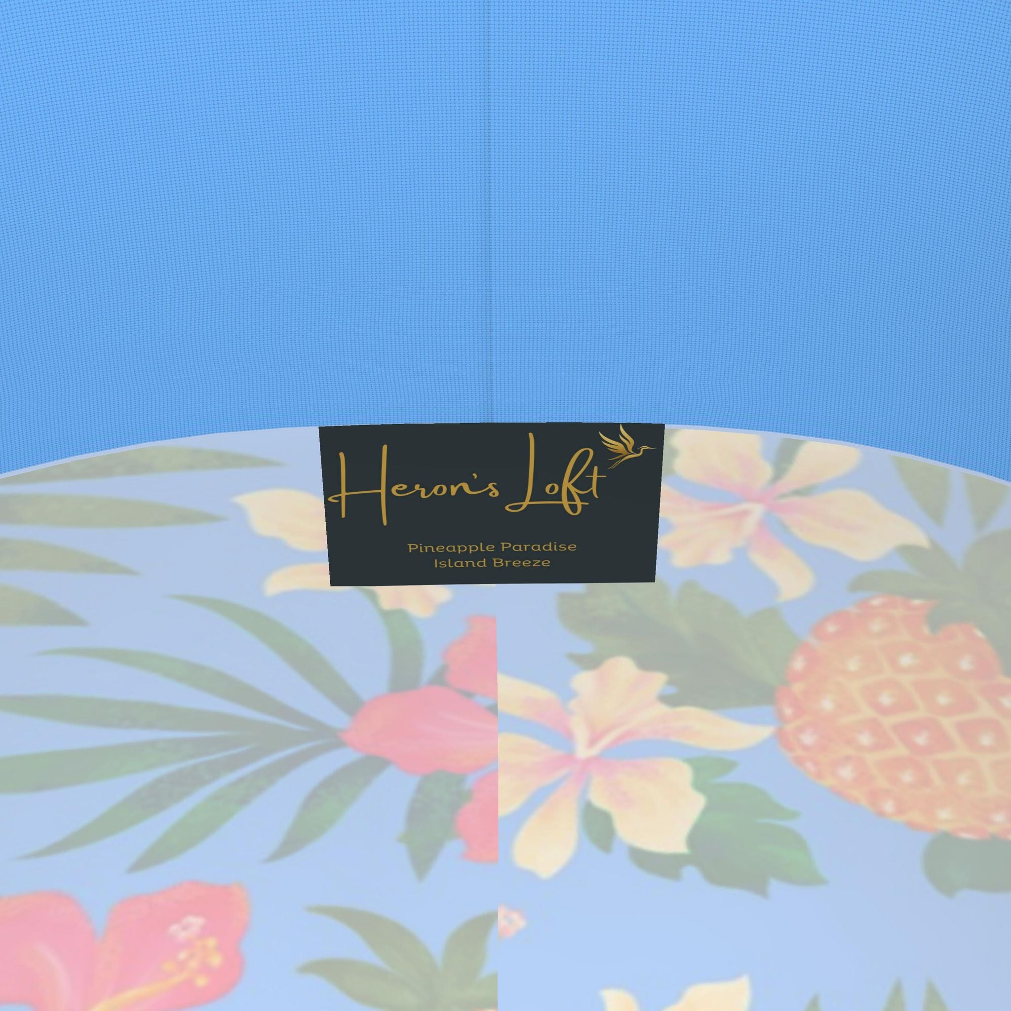 Women's High-Waist Performance Leggings — Capri — Pineapple Paradise — Island Blush