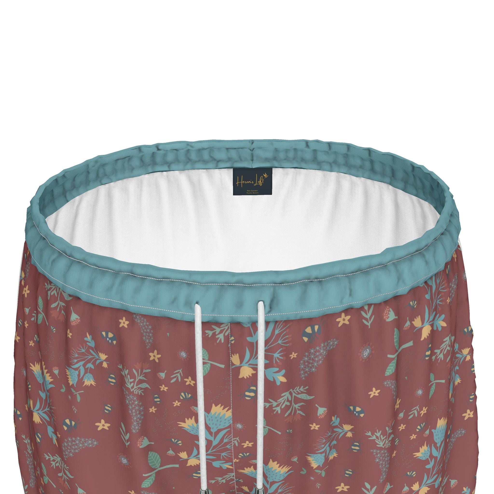 Women's Athletic Shorts — Bee Garden Rustic Bloom