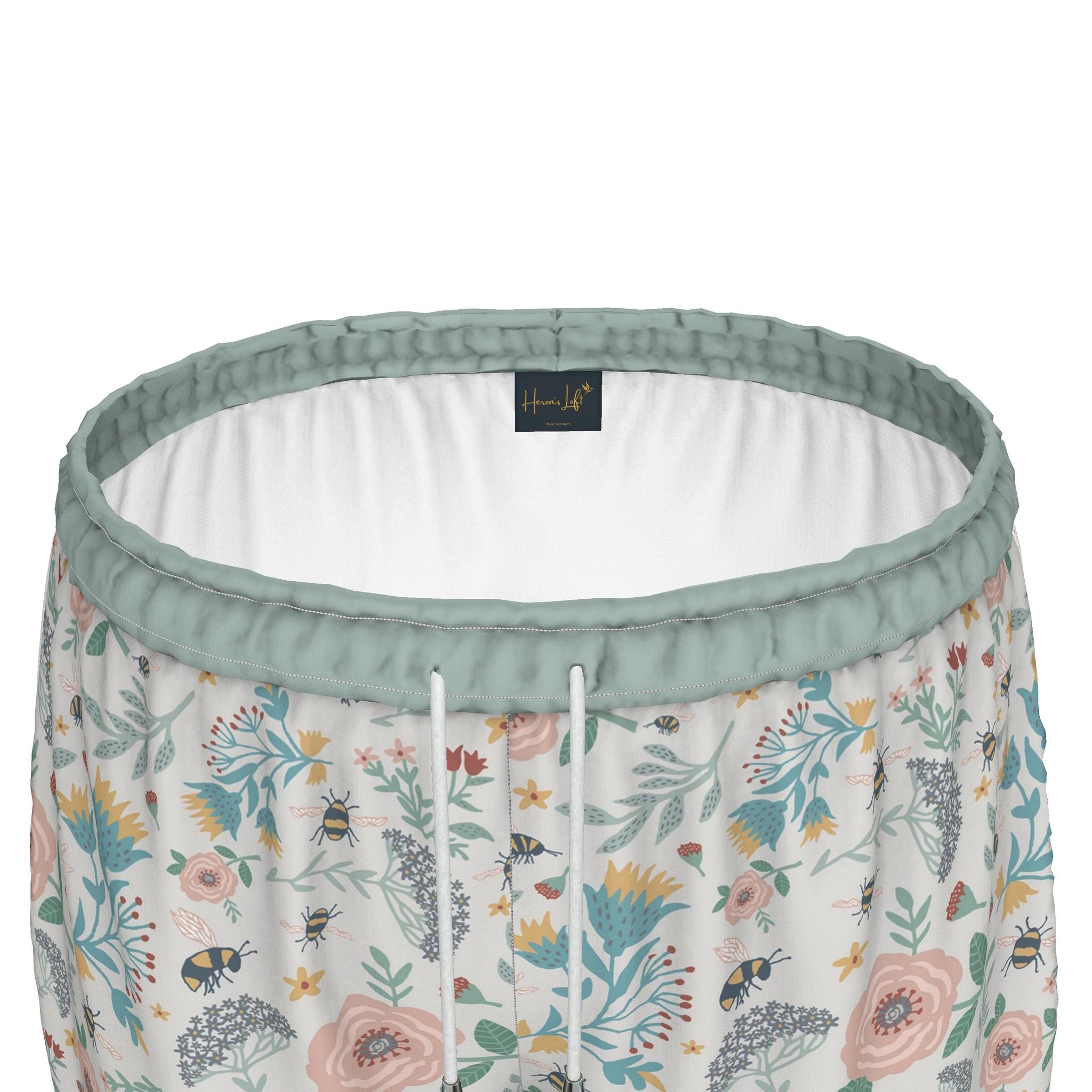 Women's Athletic Shorts — White Trim — Bee Garden