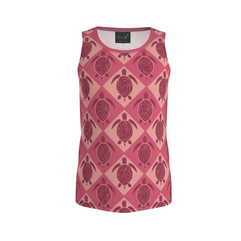 Topo Turtles Rosé Tide Men’s Athletic Hybrid Tank Top