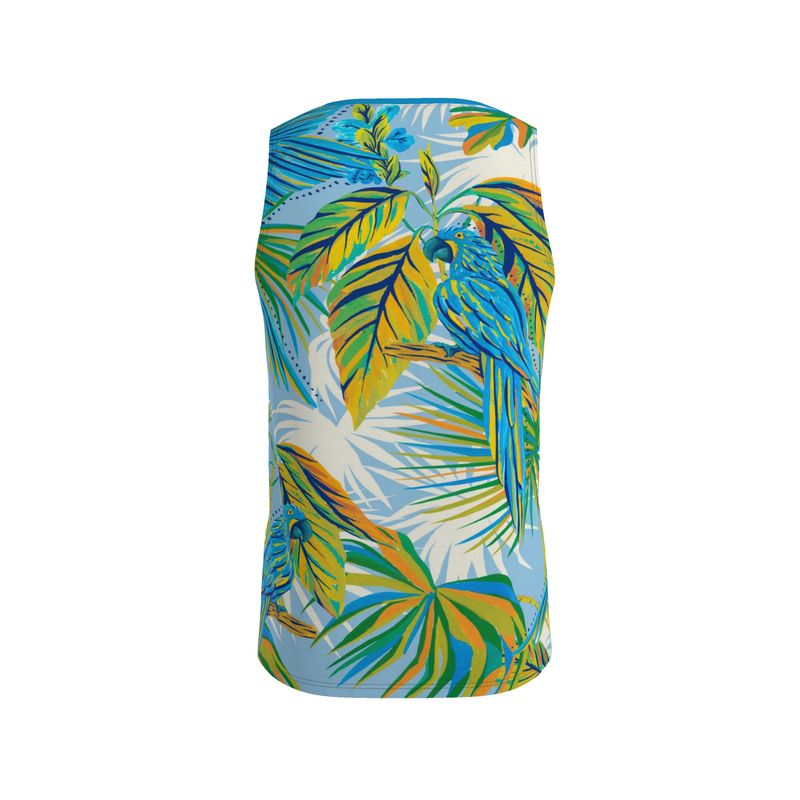 Tropical Macaw Men's Athletic Hybrid Tank Top