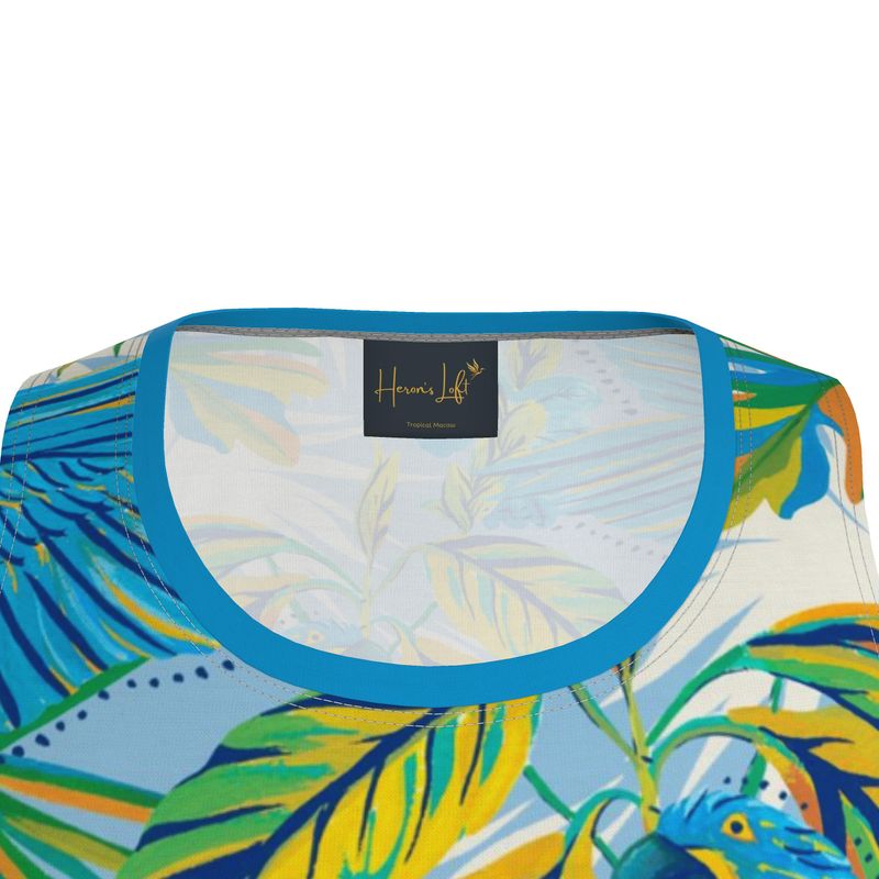 Tropical Macaw Men's Athletic Hybrid Tank Top