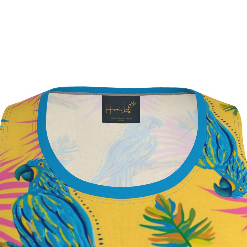 Tropical Macaw Sunny Fuchsia Men's Athletic Hybrid Tank Top