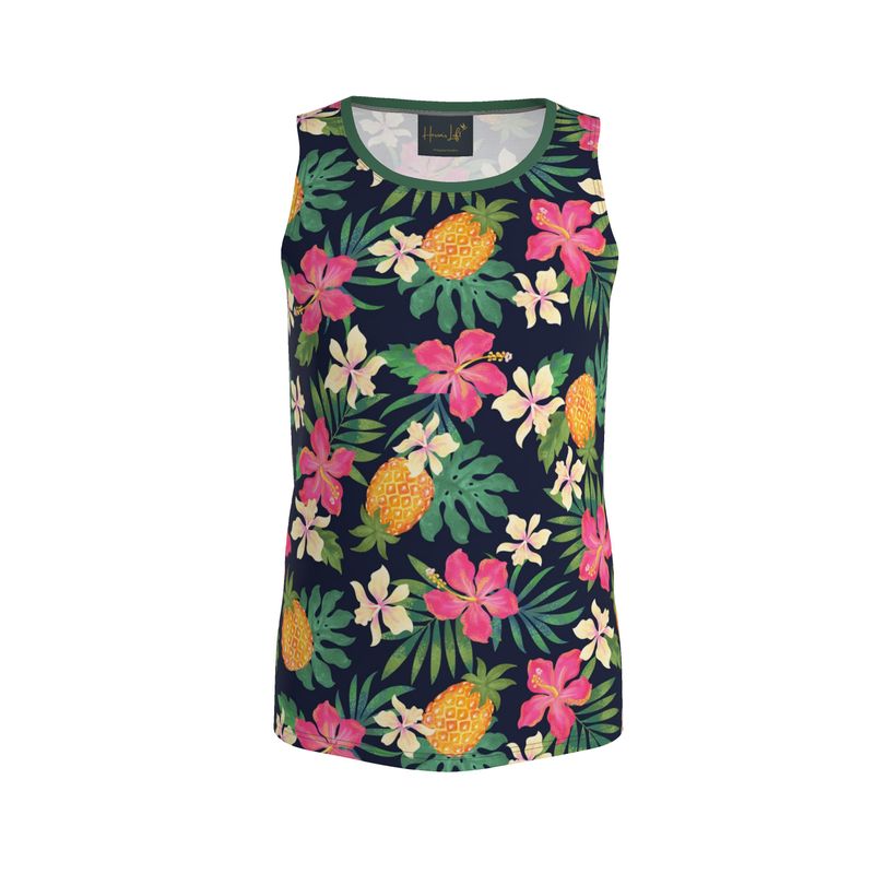 Men’s Athletic Hybrid Tank Top — Pineapple Paradise