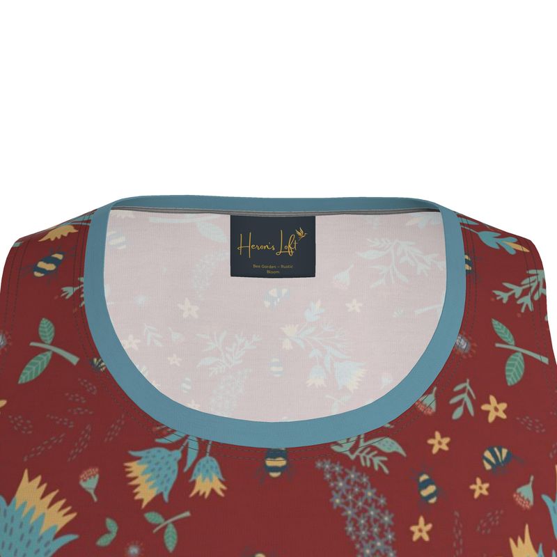 Men’s Athletic Hybrid Tank Top — Bee Garden Rustic Bloom