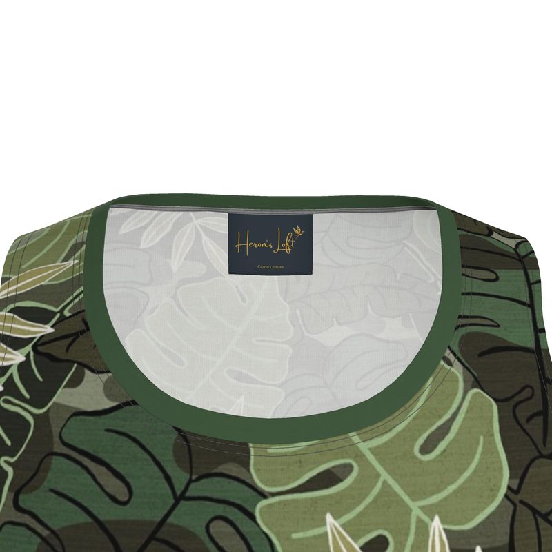 Camo Leaves Men’s Athletic Hybrid Tank Top