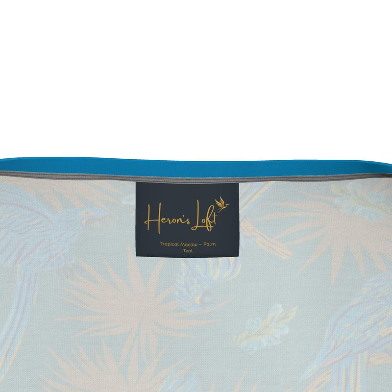 Tropical Macaw Palm Teal Men’s Athletic Hybrid Tank Top
