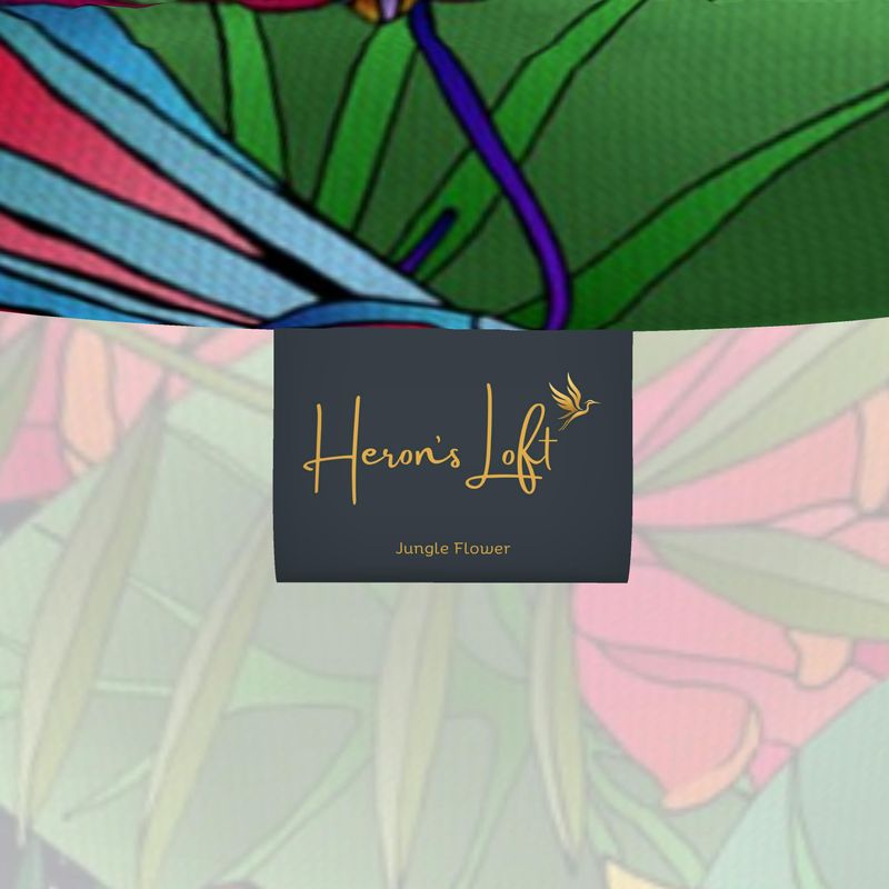 Men’s High-Roll Turtleneck — Jungle Flower