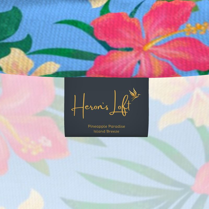Men’s High-Roll Turtleneck — Pineapple Paradise Island Breeze