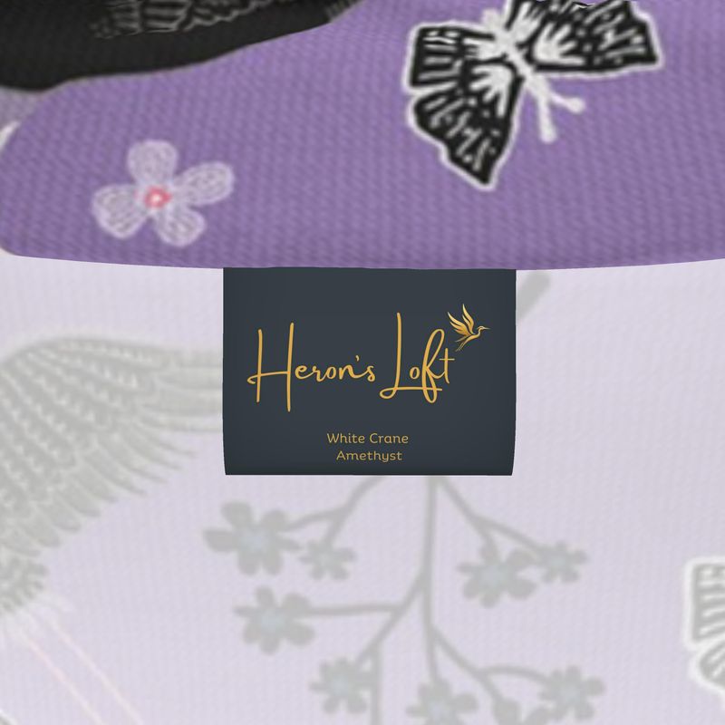 Men’s High-Roll Turtleneck — White Crane Amethyst