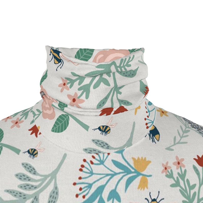 Men’s High-Roll Turtleneck — Bee Garden
