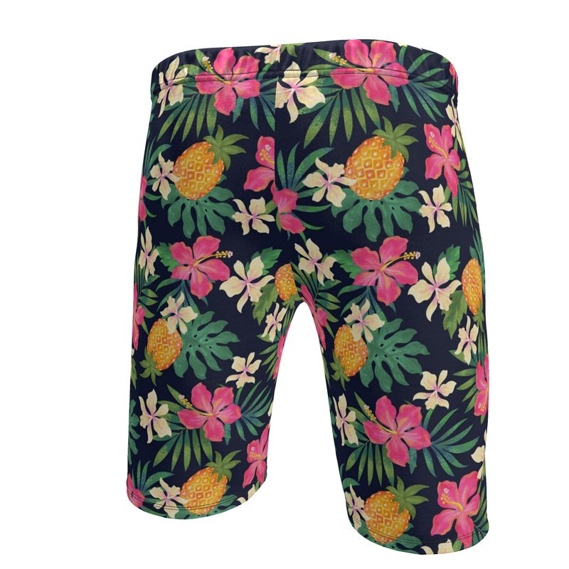 Men's Knee Length Gym Shorts — Pineapple Paradise