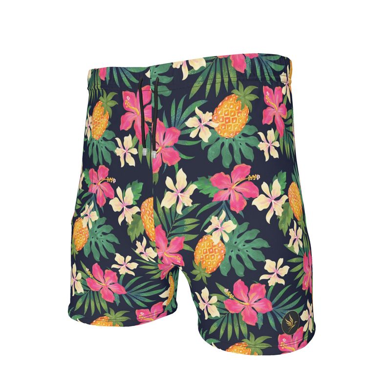 Men's Mid-Thigh Gym Shorts — Pineapple Paradise