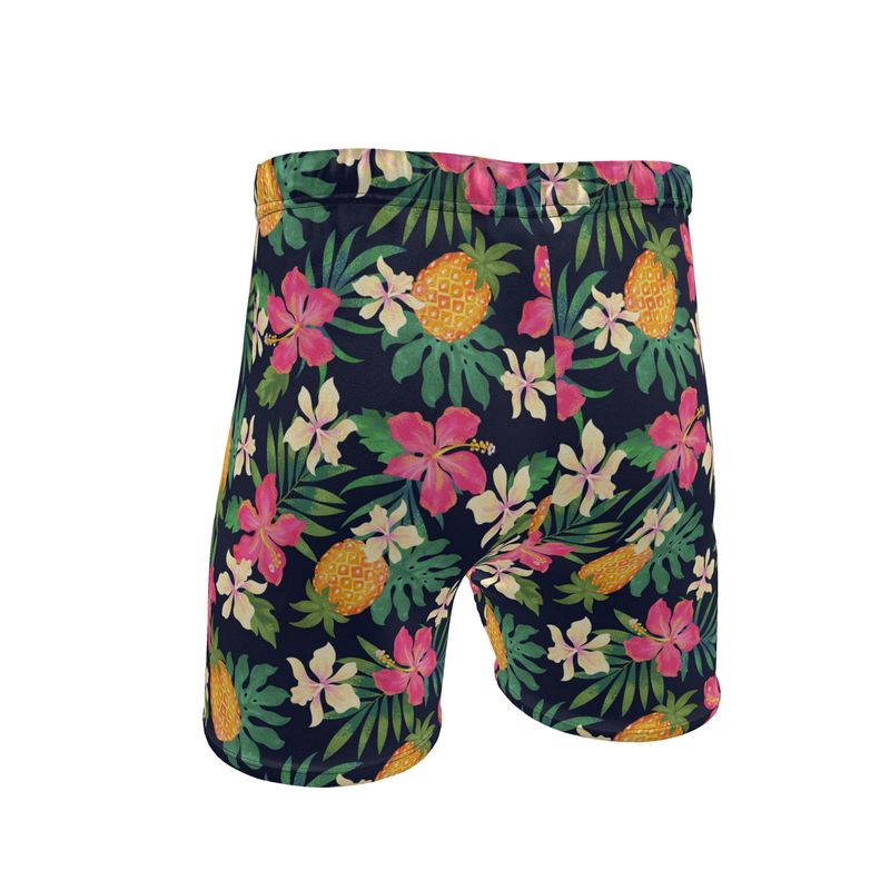 Men's Mid-Thigh Gym Shorts — Pineapple Paradise