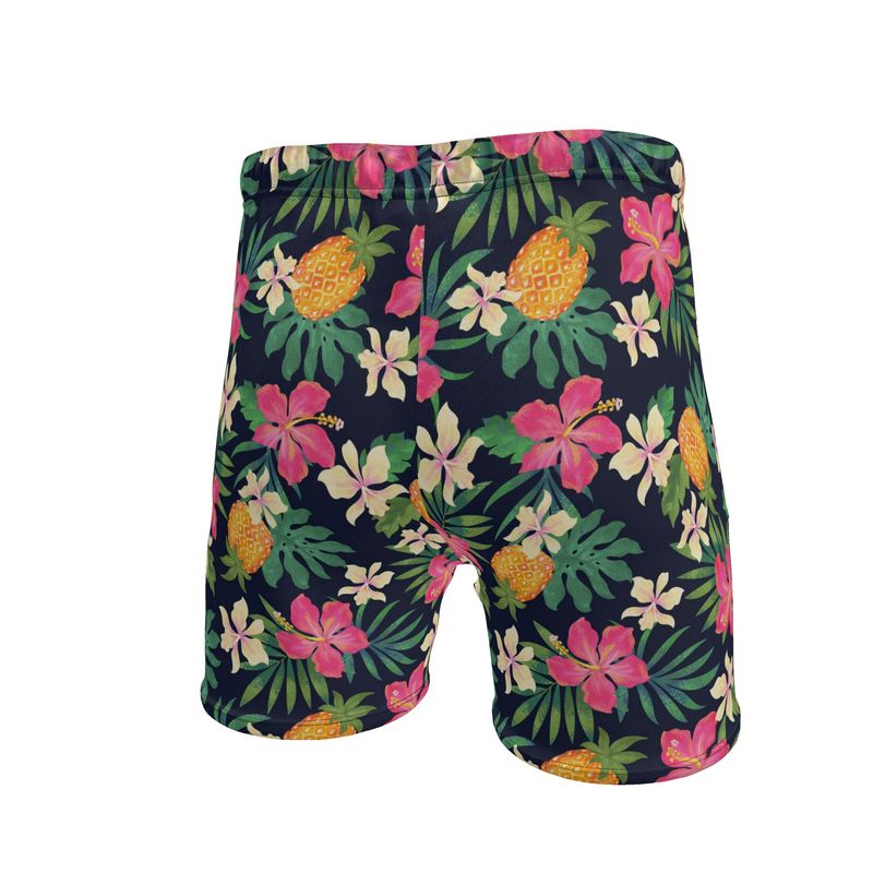 Men's Mid-Thigh Gym Shorts — Pineapple Paradise