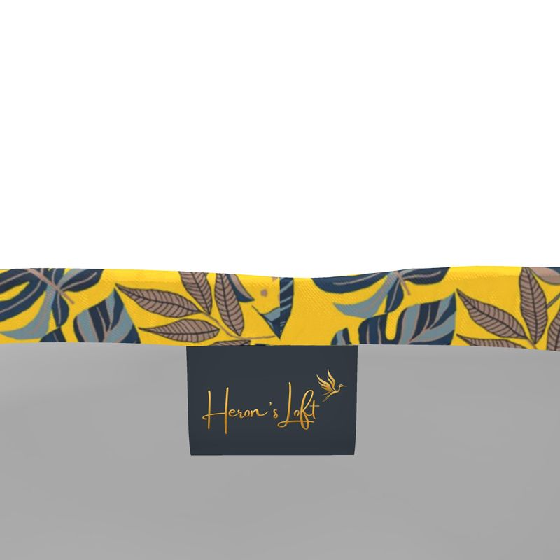 Men's Mid-Thigh Gym Shorts — Midnight Monstera Honey Gold