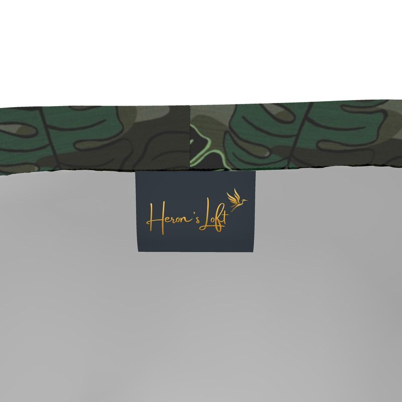 Men's Knee-Length Gym Shorts — Camo Leaves Sage Noir