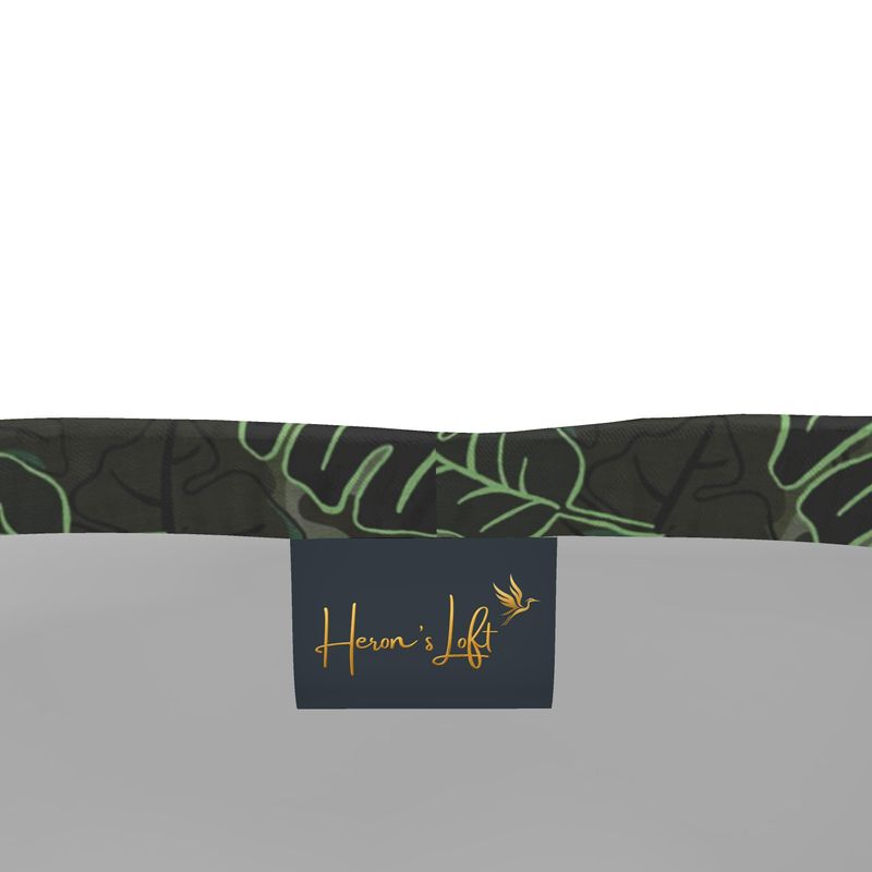 Men's Mid-Thigh Gym Shorts — Camo Leaves Sage Noir