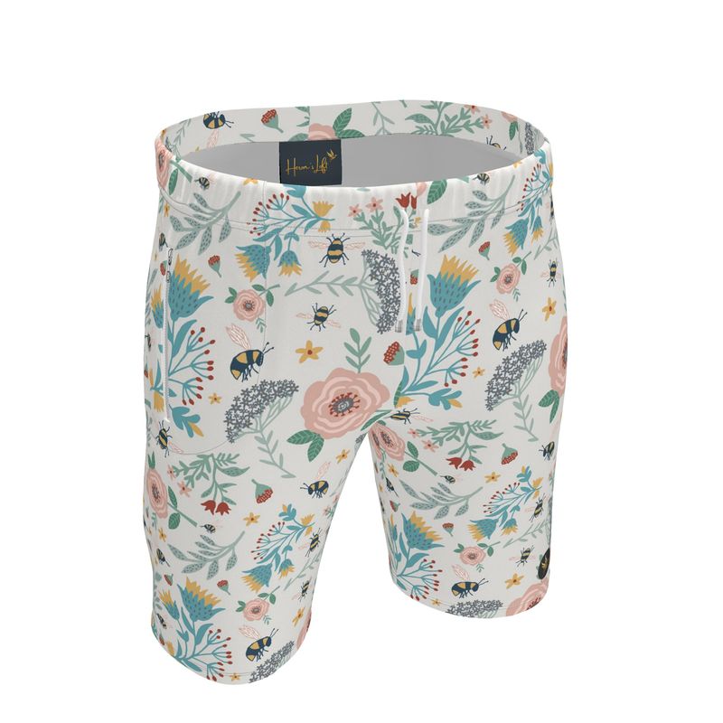 Men's Knee-Length Gym Shorts — Bee Garden