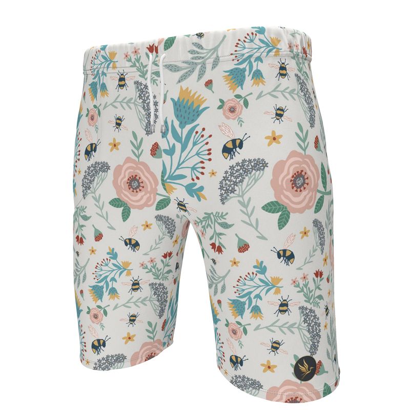 Men's Knee-Length Gym Shorts — Bee Garden