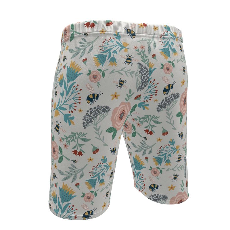 Men's Knee-Length Gym Shorts — Bee Garden