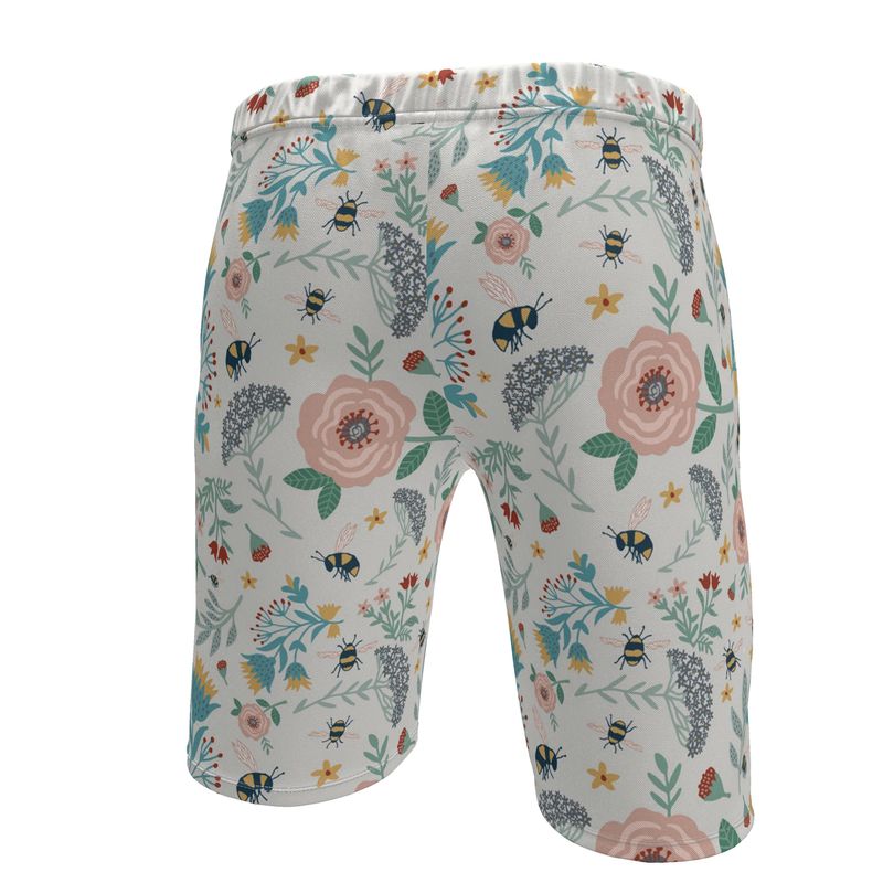 Men's Knee-Length Gym Shorts — Bee Garden